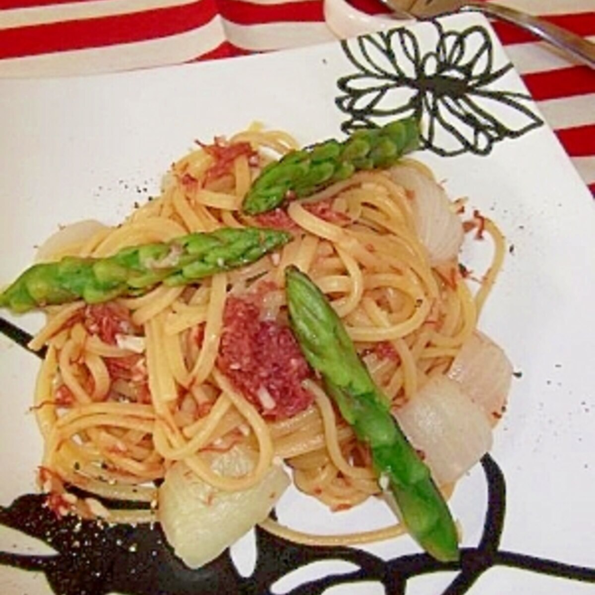 アスパラ コンビーフのパスタ レシピ 作り方 By さちくっかりー 楽天レシピ